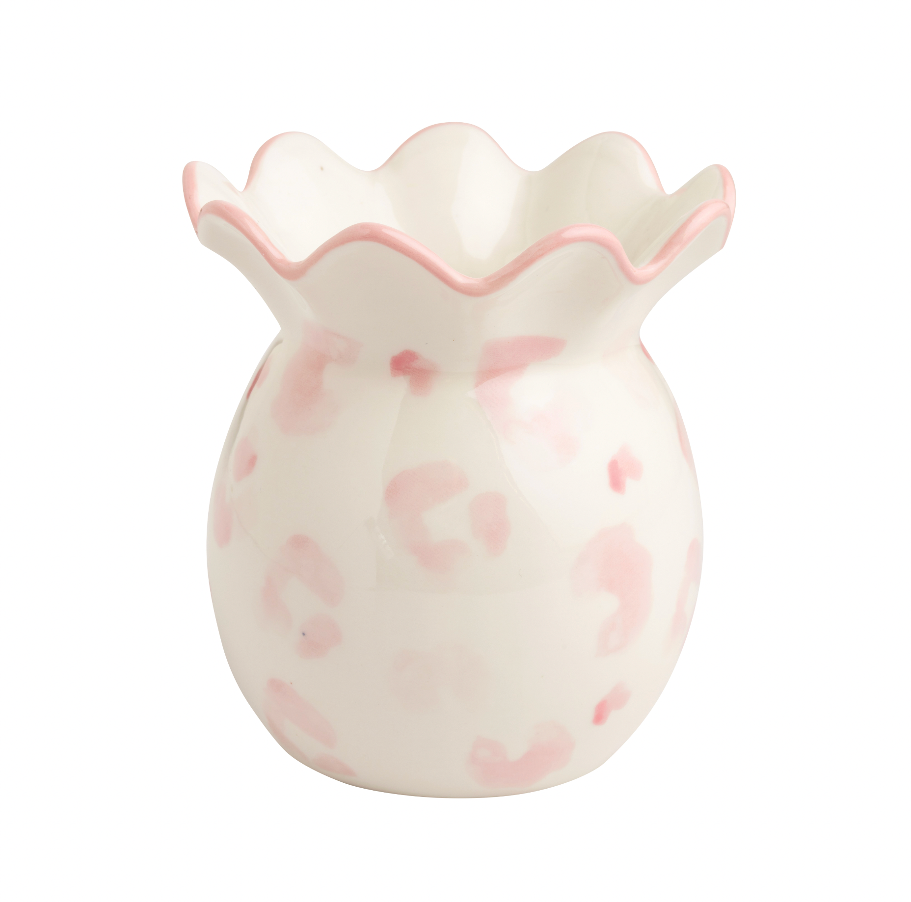 Med Pink Leopard Vase