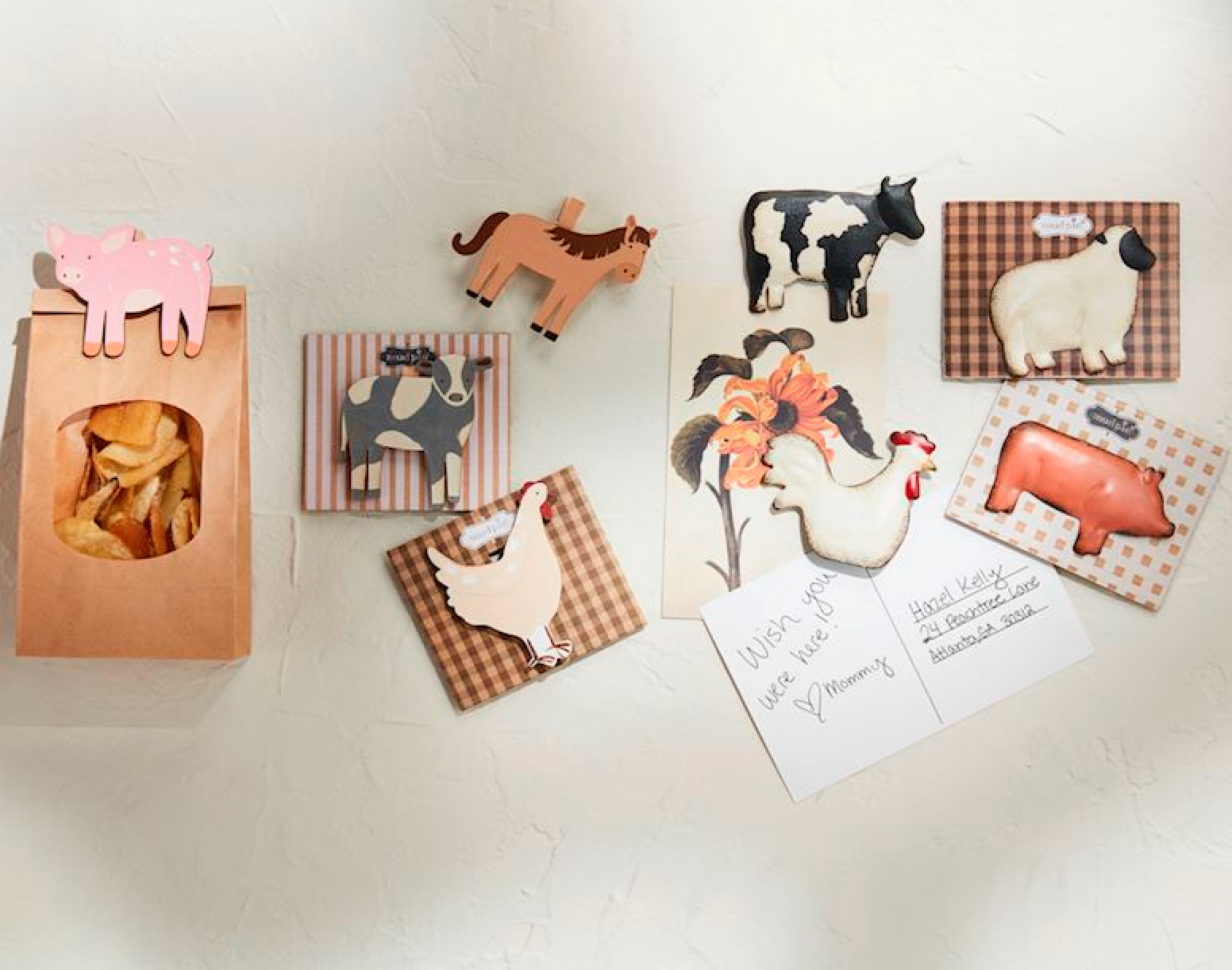 Farm Animal Chip Clips