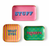 Wise Sayings 3 Metal Trinket / Desk Trays with Sayings