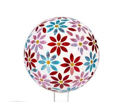 10" Mosaic Glass Gazing Balls