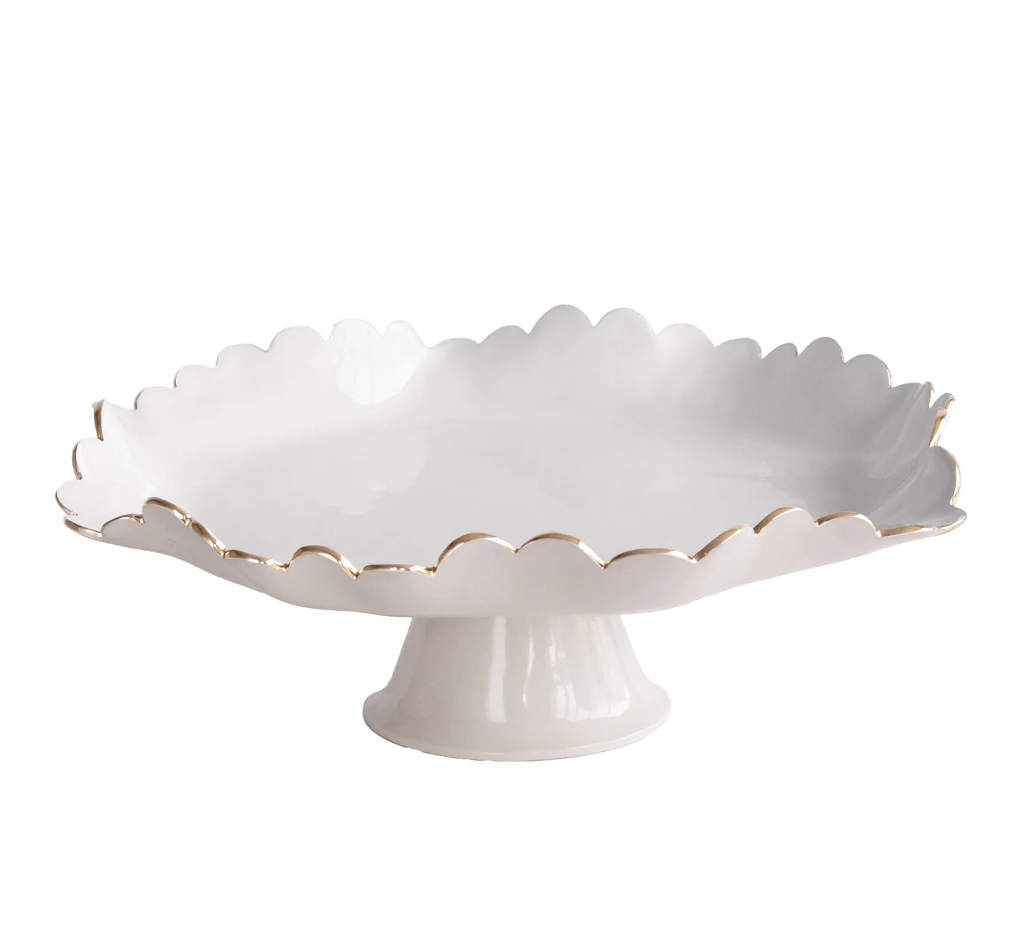 Beatriz Ball ENCANTO Colette Pedestal Cake Plate (Cream and White)