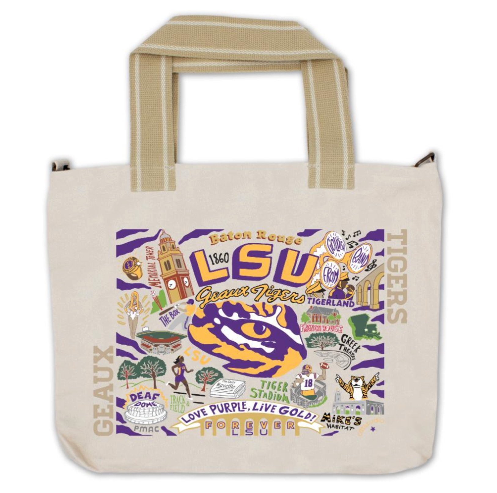 LOUISIANA STATE UNIVERSITY TOTE BY CATSTUDIO by Catstudio