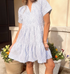 Elle Puff Sleeve Emb Dress