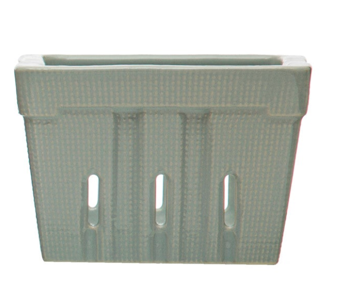 Textured Stoneware Berry Basket, 4 Colors