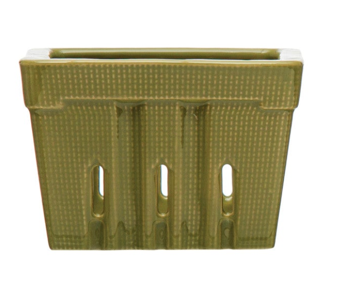 Textured Stoneware Berry Basket, 4 Colors