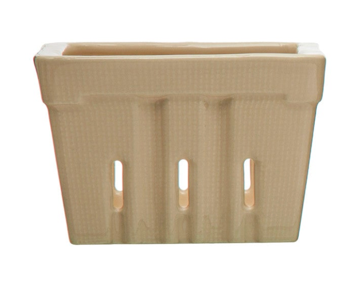 Textured Stoneware Berry Basket, 4 Colors