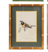 Wood Framed Glass Wall Decor with Birds & Botanicals