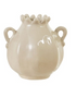 Stoneware Vase with Handles, Cream Color, 3 Styles