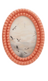 Oval Resin Bobbin Photo Frame, 2 Colors (Holds 4" x 6" Photo) (Hangs or Sits)