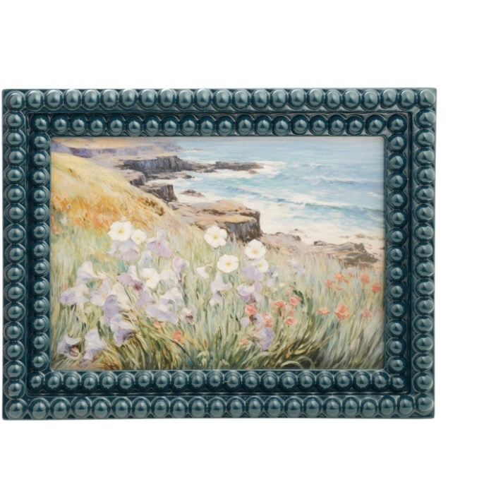 6-1/2"L x 8-1/4"H Resin Bobbin Photo Frame, 2 Colors (Holds 5" x 7" Photo) (Hangs or Sits)