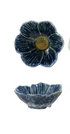 Stoneware Flower Shaped Bowl, Reactive Glaze, 6 Colors (Each One Will Vary)