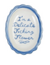 Stoneware Scalloped Dish with Saying