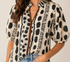 Aster THML Woven Print Blouse – Cream