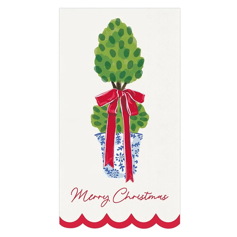 Guest Napkins - Christmas Topiary