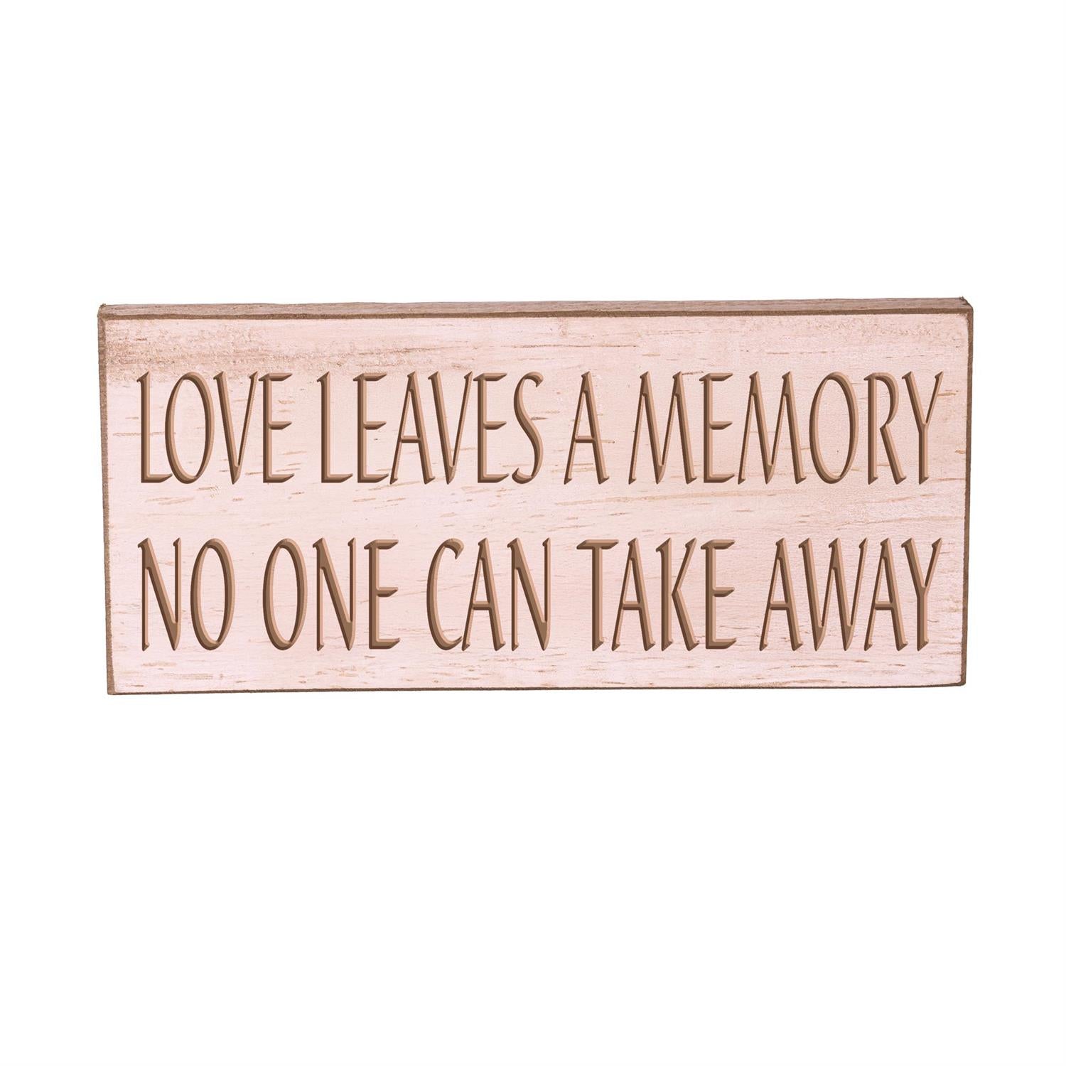 Memorial Table Decor Wood Sign , 8L x 3.5