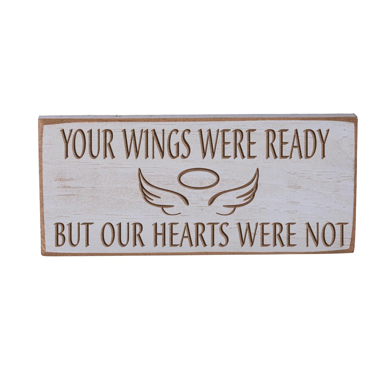 Memorial Table Decor Wood Sign , 8L x 3.5