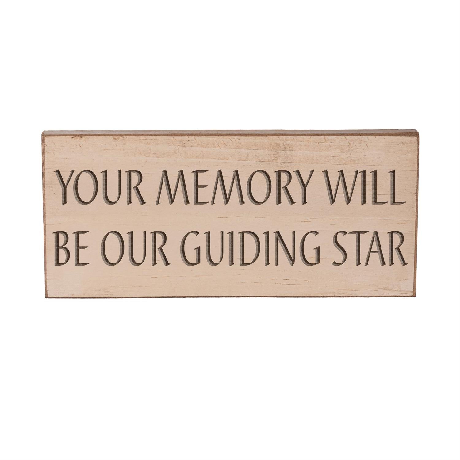 Memorial Table Decor Wood Sign , 8L x 3.5