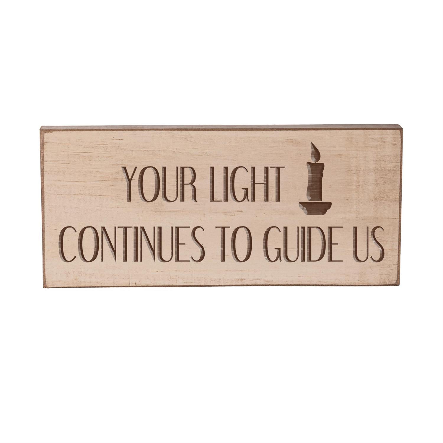 Memorial Table Decor Wood Sign , 8L x 3.5