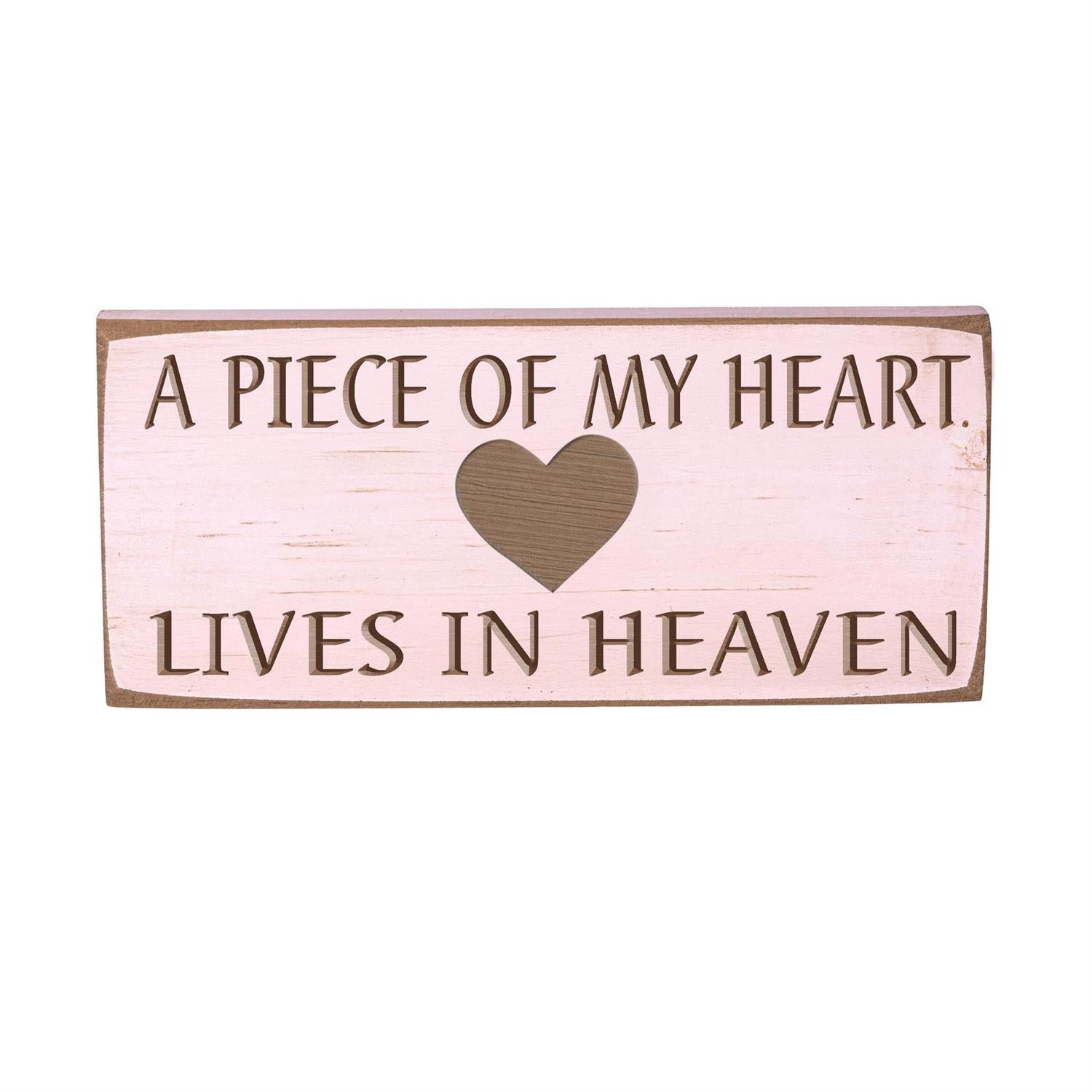 Memorial Table Decor Wood Sign , 8L x 3.5