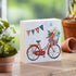American Patriotic Bike Classic Sign Wood Block