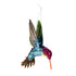 Pollinator Garden Hanging Decor Plastic Glitter Hummingbird, 2 colors