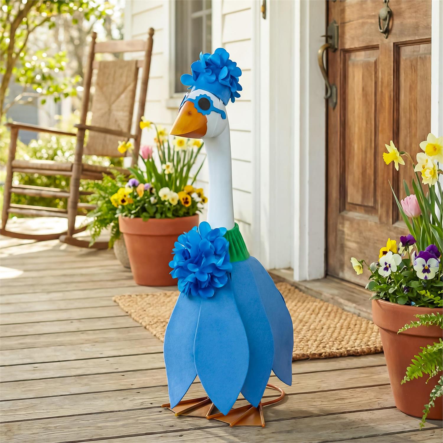 Blue Hydrangea For Giddy The Porch Goose