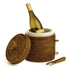 BURMA RATTAN ICE BOX & TONGS - view 2