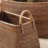 Burma Rattan Narrow Magazine Baskets, Set Of 2 - View 4