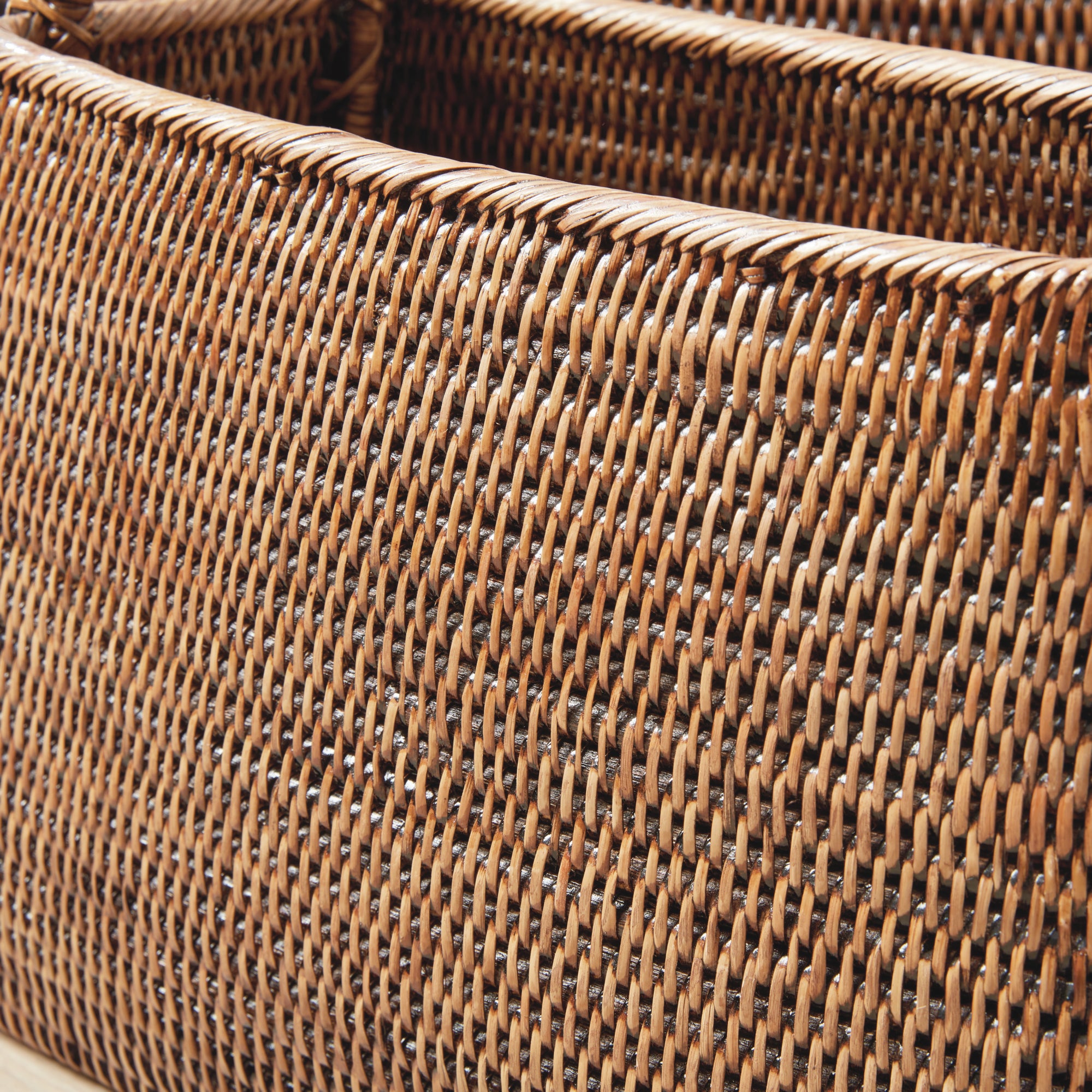 Burma Rattan Narrow Magazine Baskets, Set Of 2 - View 6