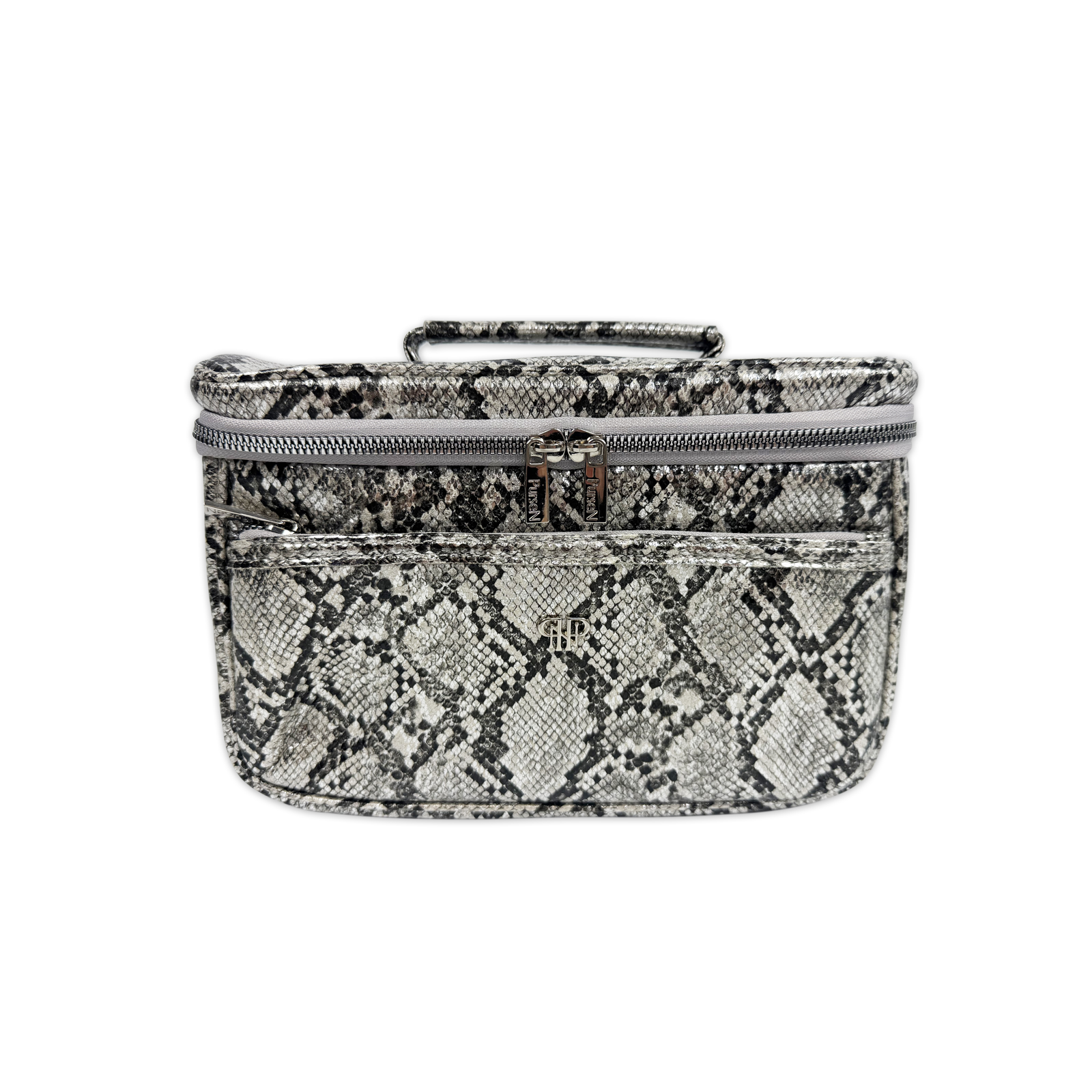 PurseN Classic Train Case - Silver Python - A. Dodson's