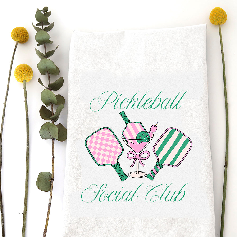 TEA TOWEL: PICKLEBALL SOCIAL CLUB - A. Dodson's