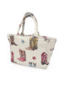 Ida Mae Thunderbird Boots Sand Quilted Handbag