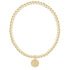 enewton-gameday ecollegiate classic gold 3mm bracelet - uga disc