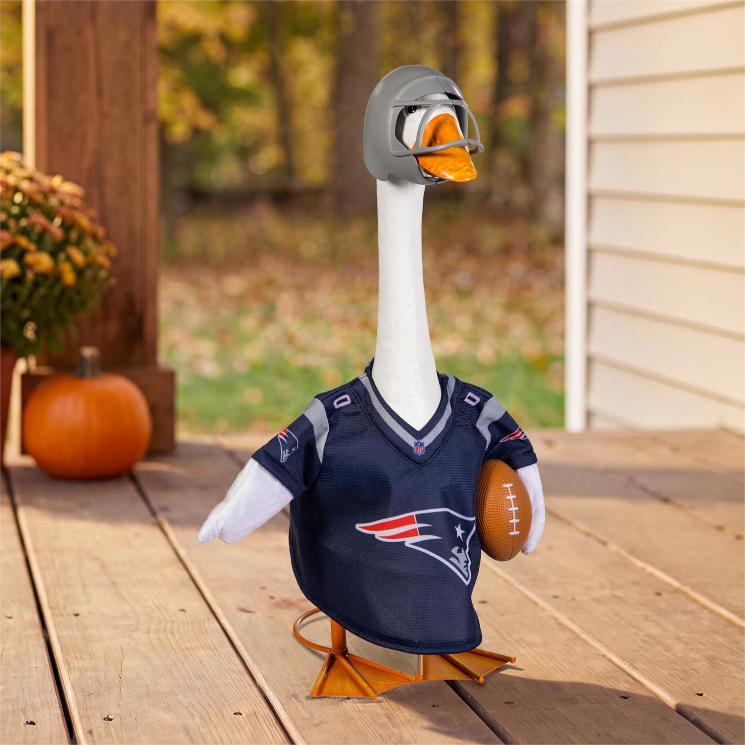 New England Patriots Sports Porch Goose Uniform