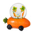 Water Globe Carrot Car with Easter Bunny Scene 6.5"L