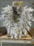 Snowy Hemingway Fir Wreath, 24"