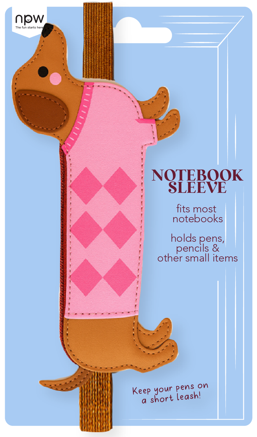 Wiener Dog Notebook Sleeve by NPW