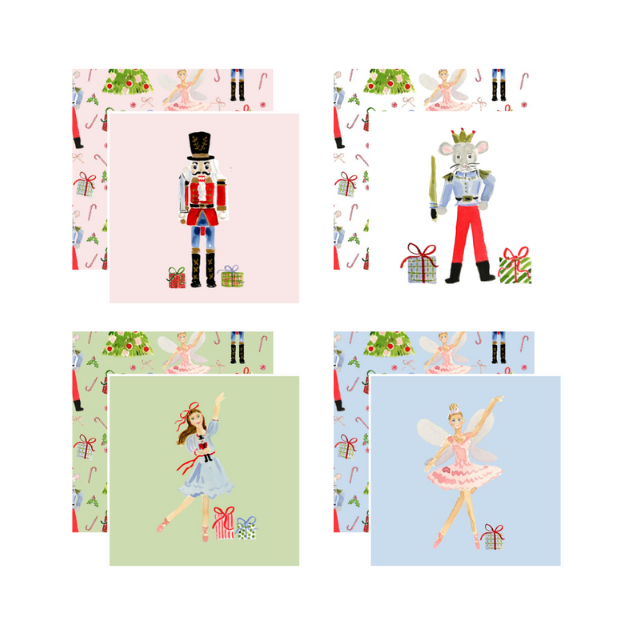 Nutcracker Ballet Coasters Set of 4
