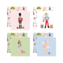 Nutcracker Ballet Coasters Set of 4