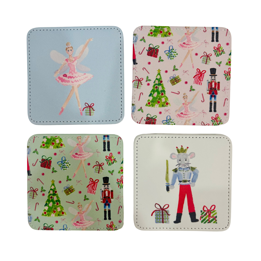 Nutcracker Ballet Coasters Set of 4