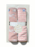 Burp Cloth Set - Stork Pink Gingham by Goosies - A. Dodson's