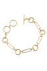 Lilah Multi-Charm Bracelet Base in Shiny Gold