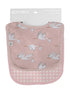 Bib Set - Stork Pink Gingham by Goosies - A. Dodson's