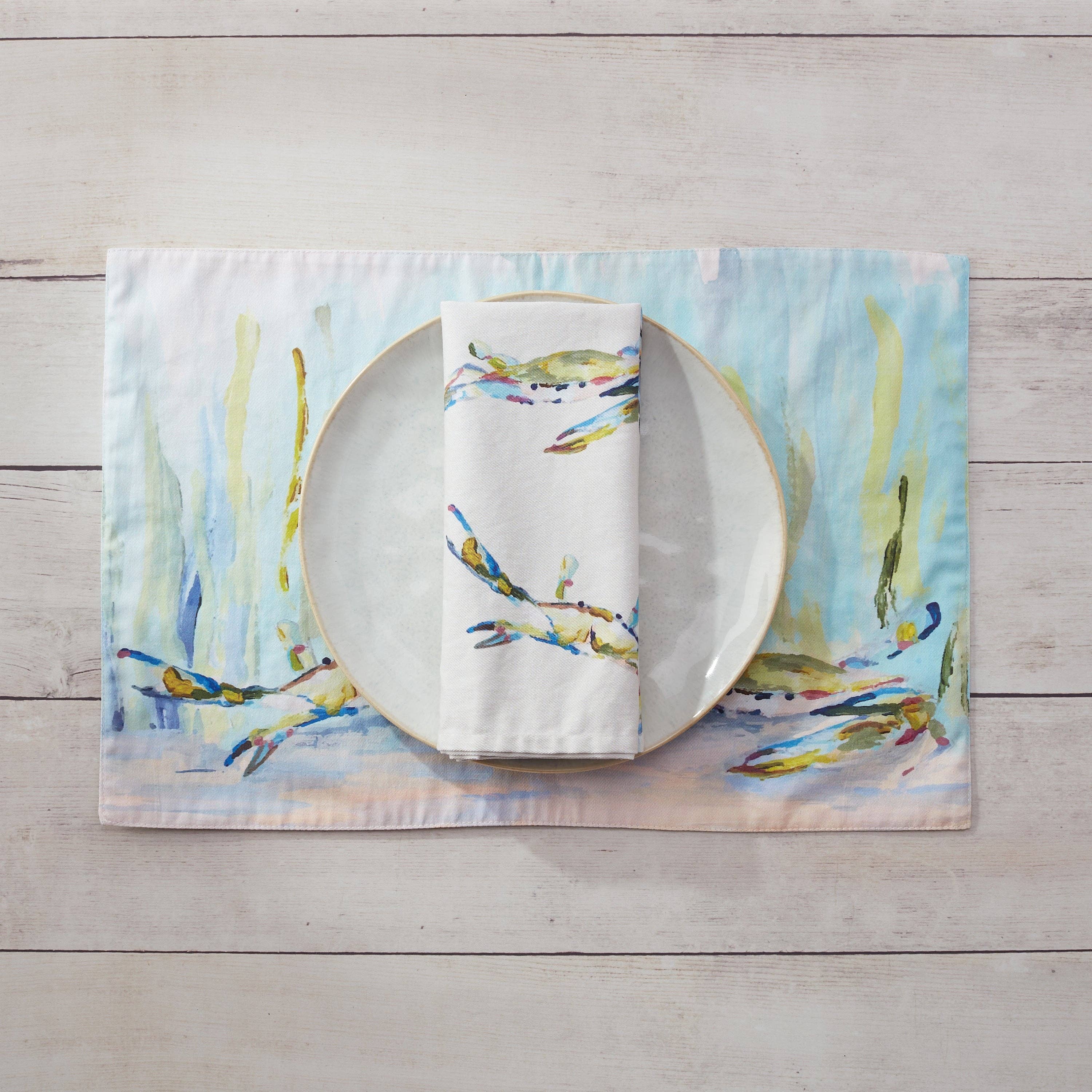 Reversible Placemats (Set of 2) - Bay Blues
