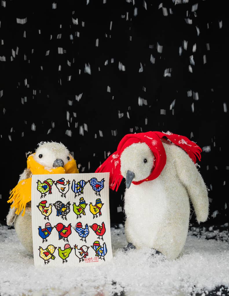 Winter Little Chix Swedish Cloth
