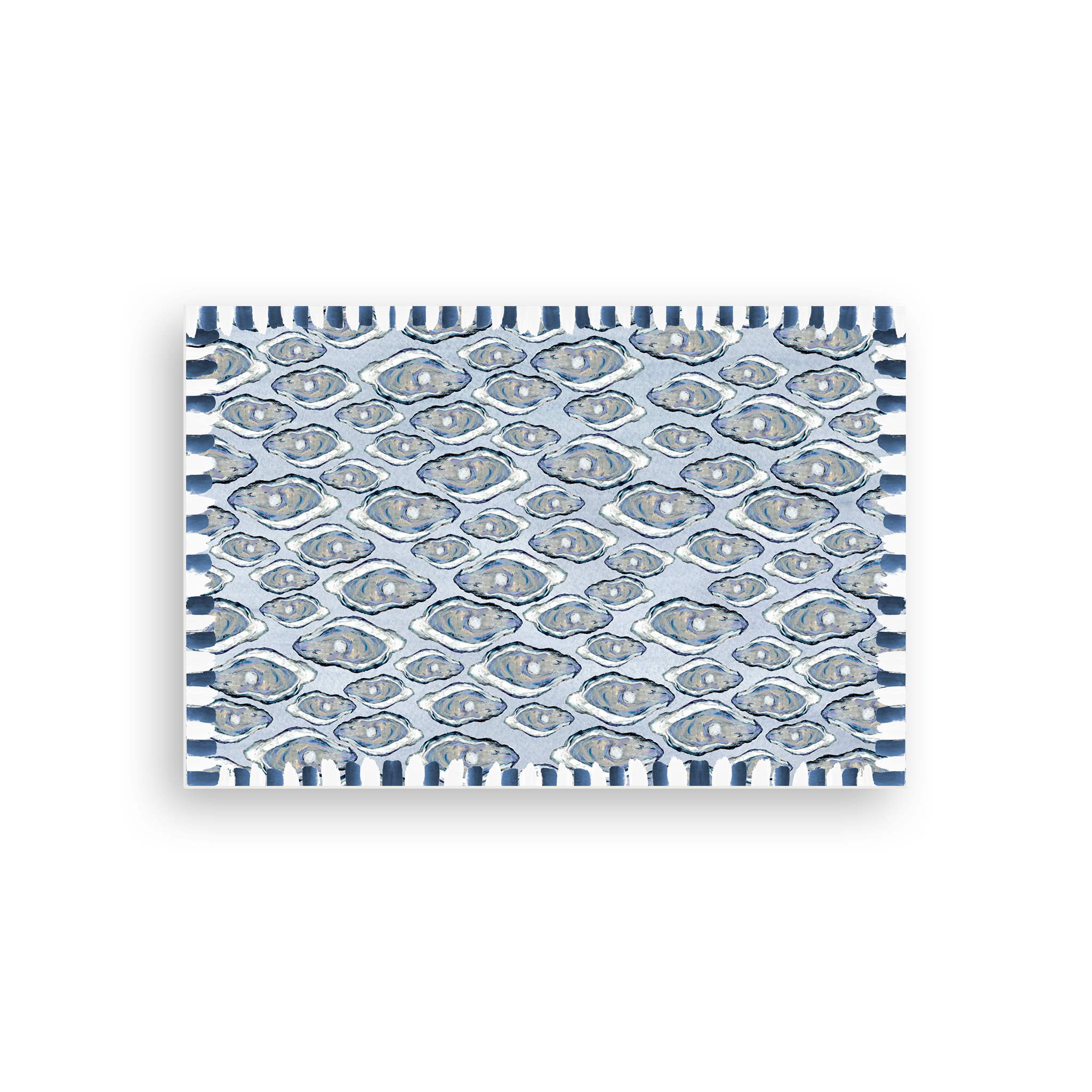 Blue Oysters Vinyl Floor Mat