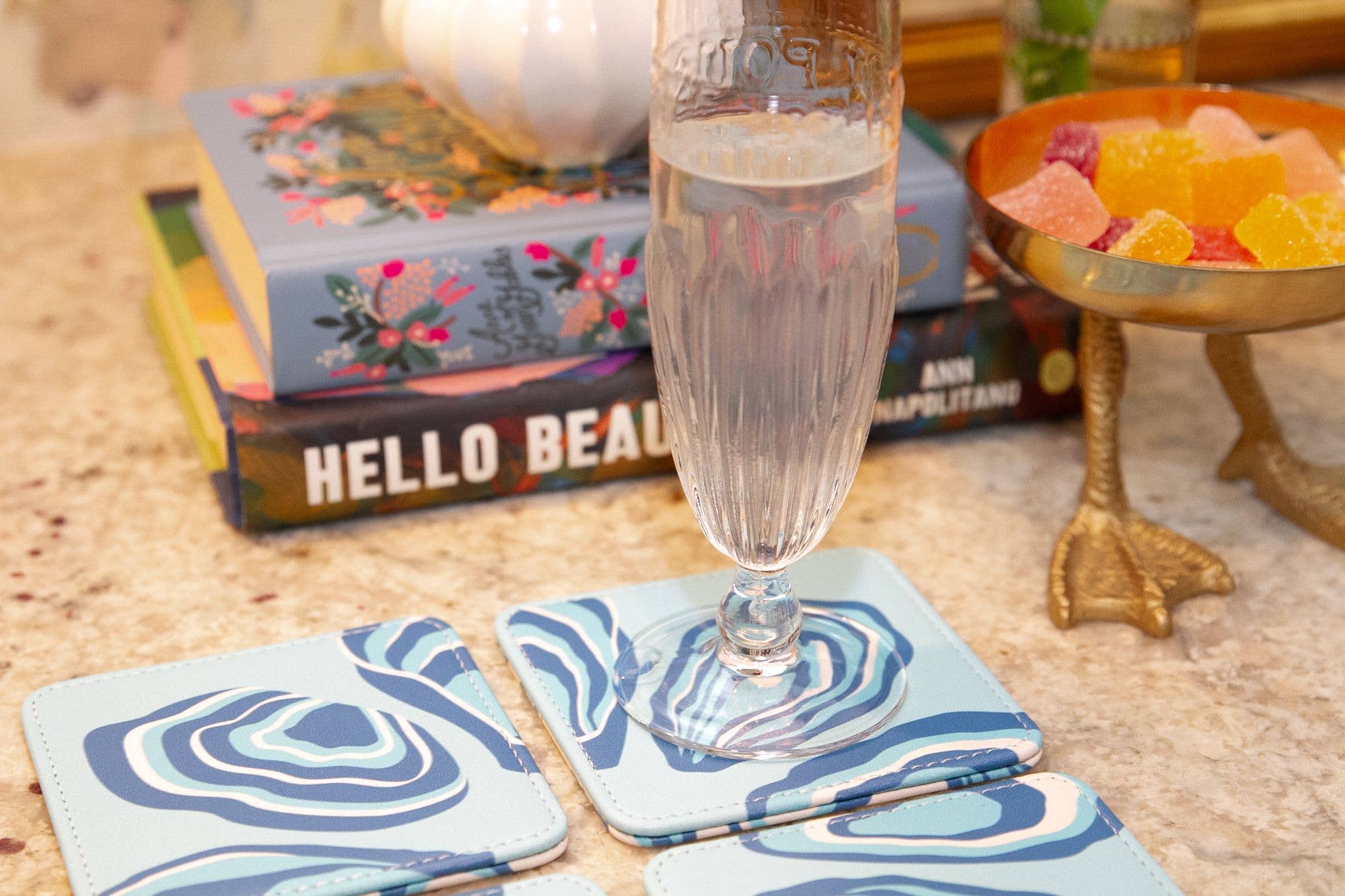 Oyster Twist Coasters Set of 4
