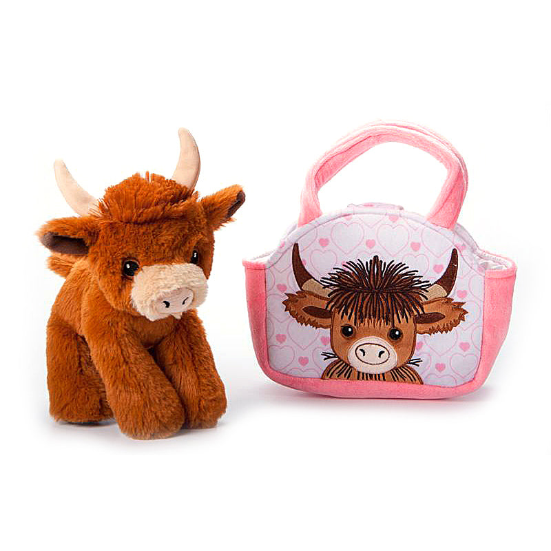 Purse & Plush Highland Cow by Zoologee