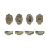 Hand-Painted Stoneware Dish with Animal/Pumpkins, 4 Styles by Creative Co-Op