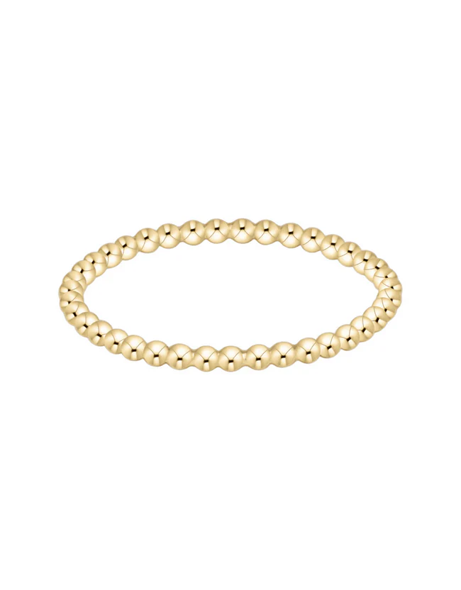 classic gold 1.5mm bead ring by enewton